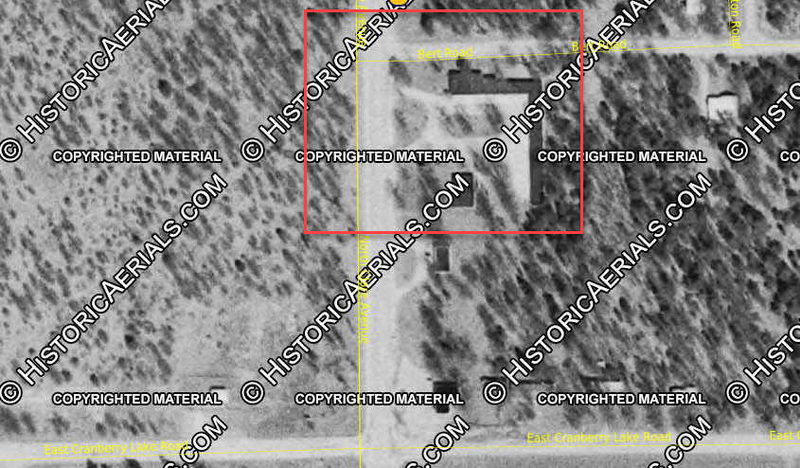 Land of Lakes Motel - 1968 Aerial (newer photo)